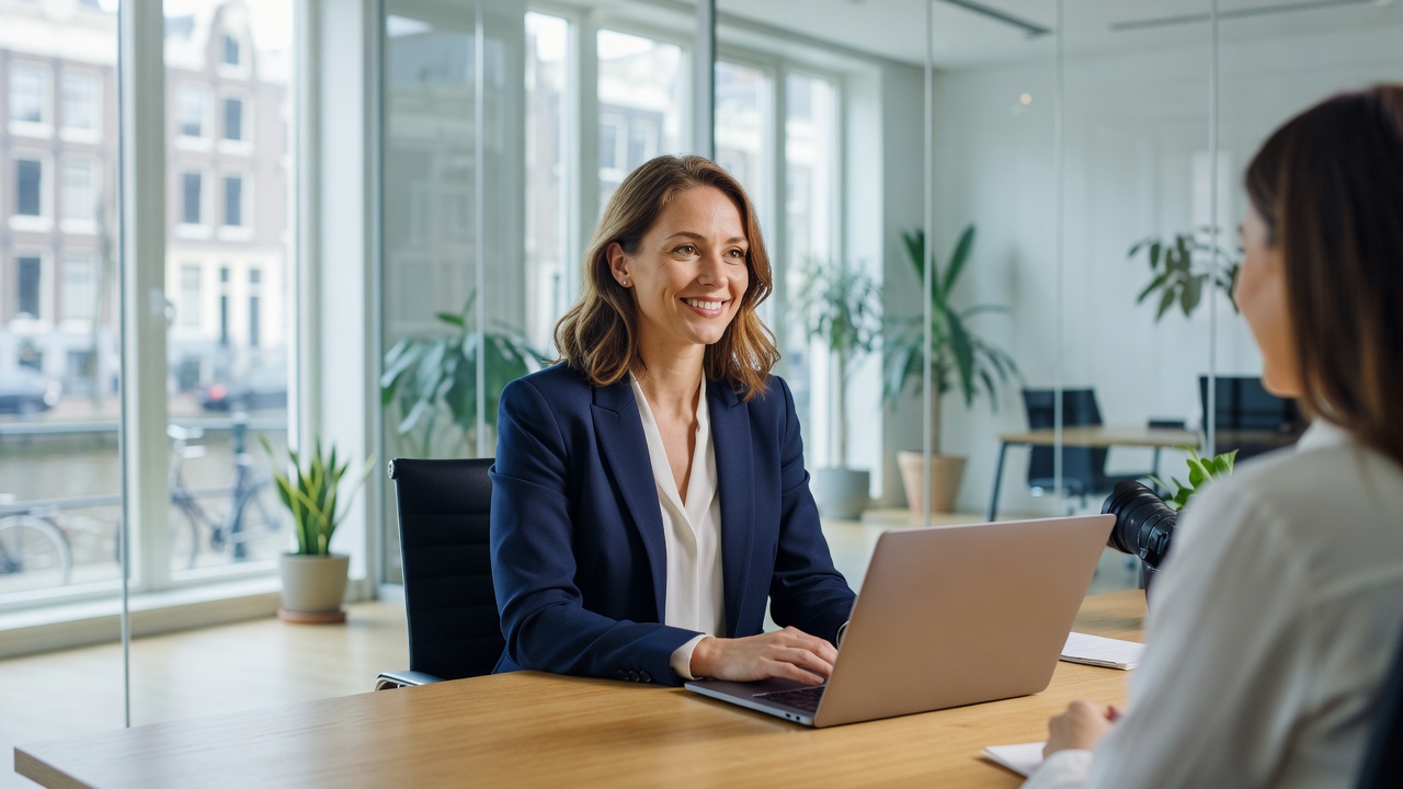 Persoonlijk gesprek tussen recruiter en kandidaat bij JobLounge