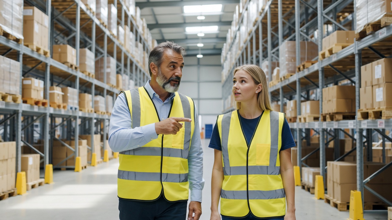 Inwerken van nieuw personeel in een modern distributiecentrum